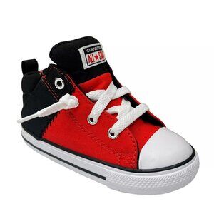 Converse Chuck Taylor All Star Toddler Boys Slip on Shoes‎ Size 7 Black/Red